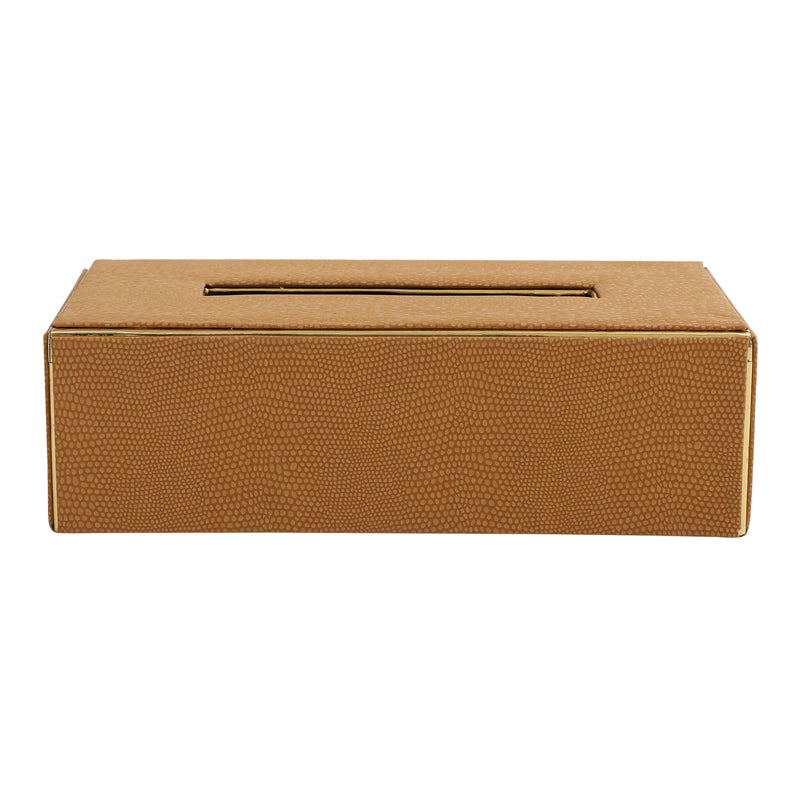 Meho Leather Tissue Box - Brown media 3