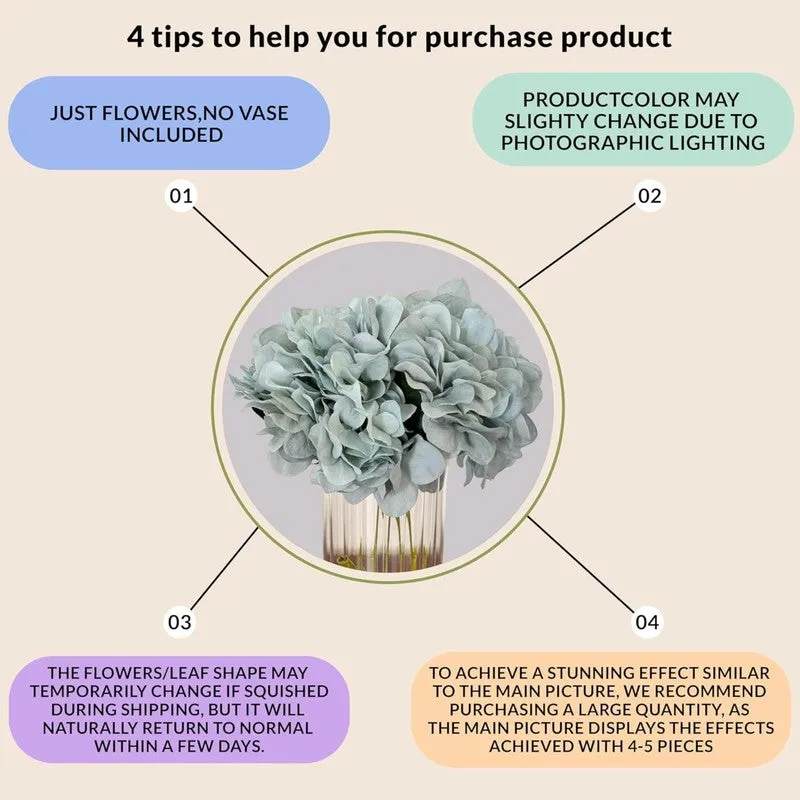 BlueHydra Polyester Artificial Flower - Set Of Four media 5