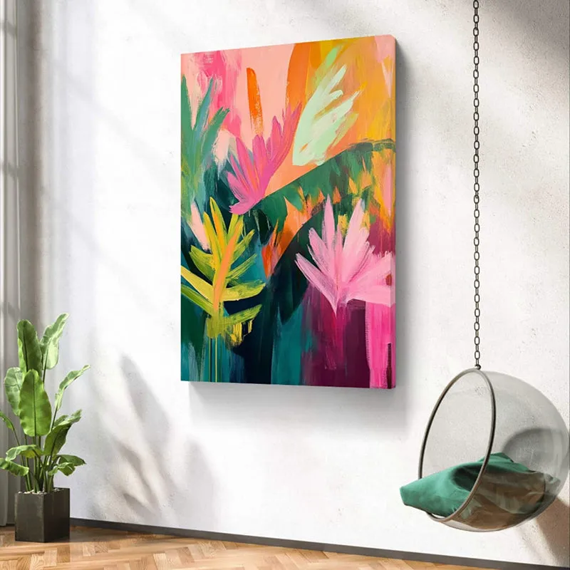 Trans Florets Wall Painting media 4