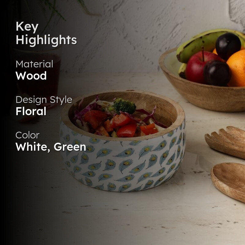 Feathered Boxy Serving Bowl media 2