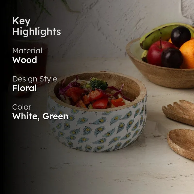 Feathered Boxy Serving Bowl media 2