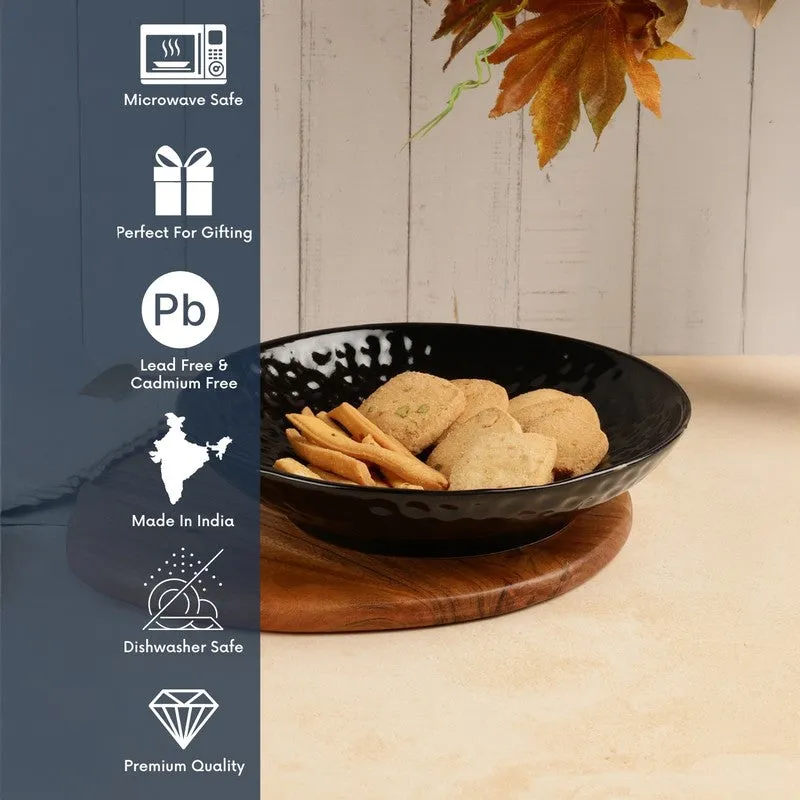 Elegant Black Ceramic Serving Platter media 9