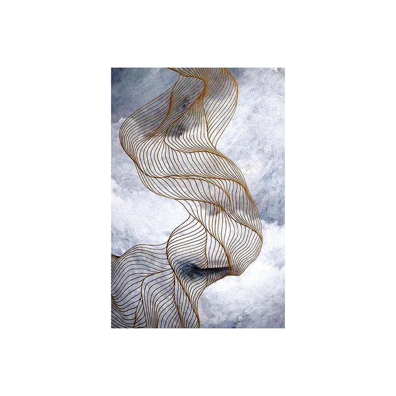 Aurum Silens Abstract Wall Painting media 5