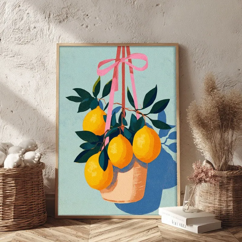 Florena Canvas Wall Painting With Brown Frame media 3