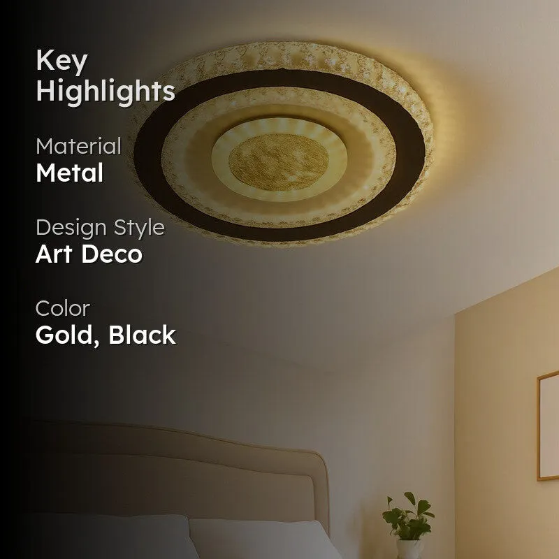 Crystal Aura Metal Ceiling Lamp media 2