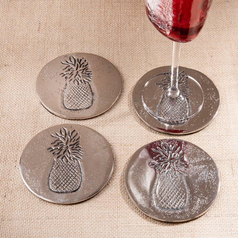 Pineapple Prune Coaster - Set Of Four