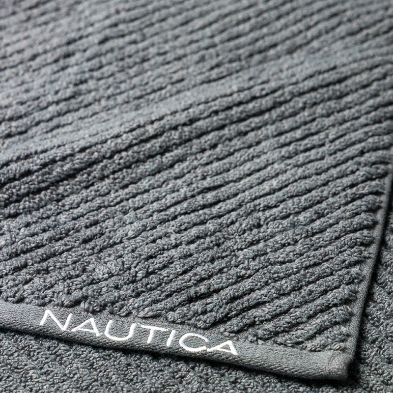 Nautica Riviera Soft Cotton Hand & Face Towel (Light Tan & Dark Grey) - Set Of Four media 6