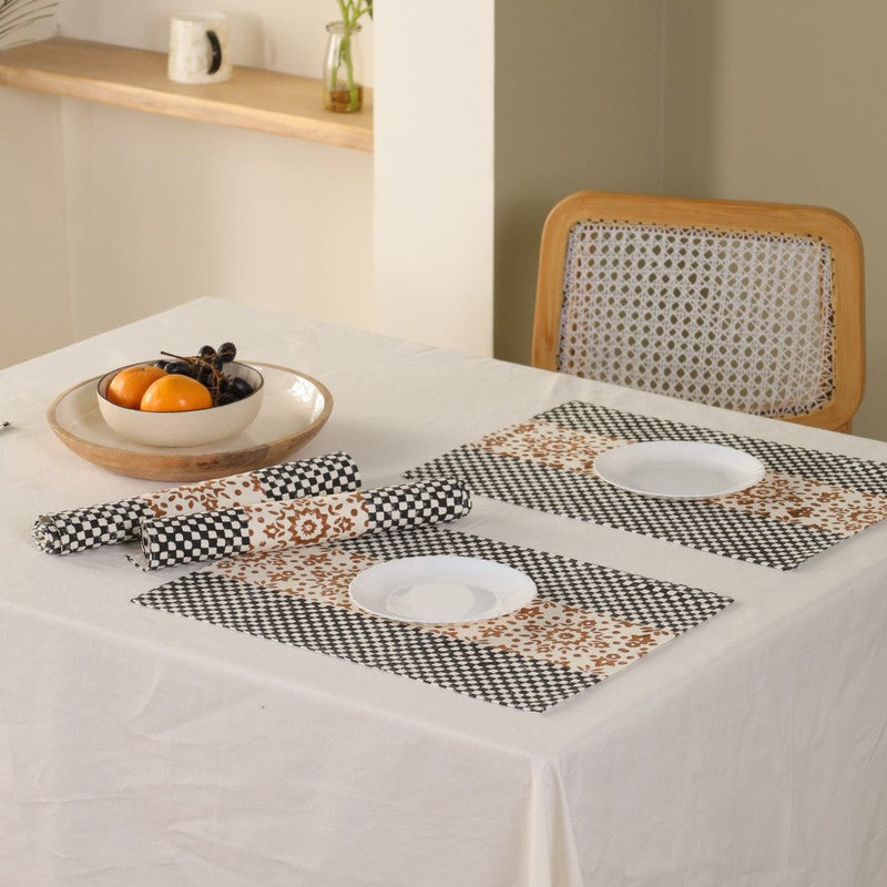 Tribal Touch Canvas Table Mats - Set Of Four