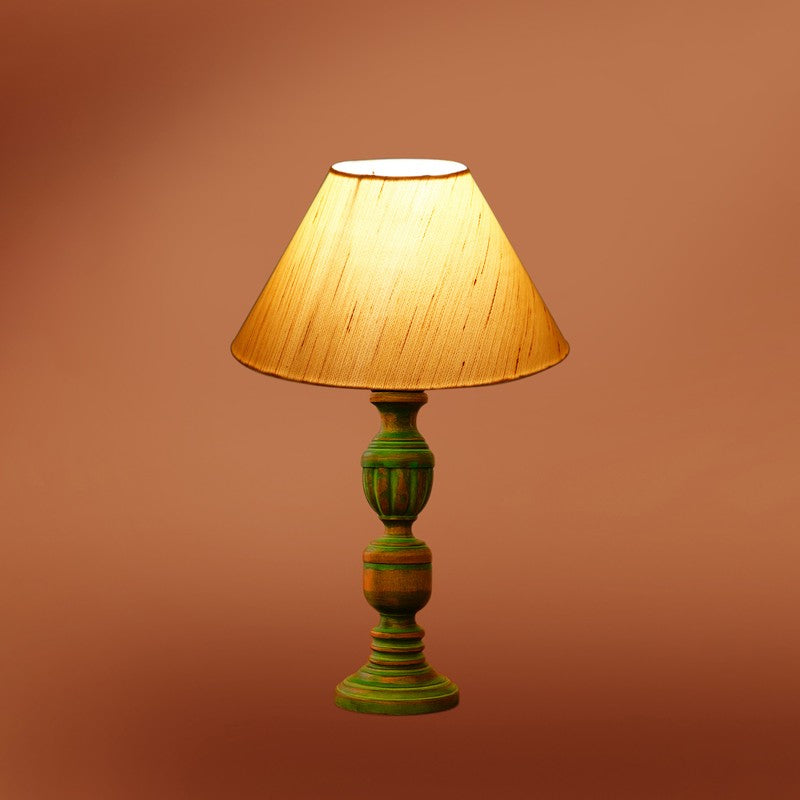 Arvello Auro Wooden Table Lamp - OffWhite media 7