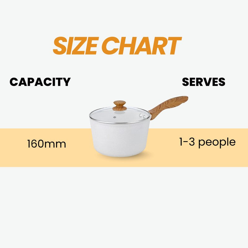 Salford Non Stick Saucepan with Lid (White) - 16 CM media 10