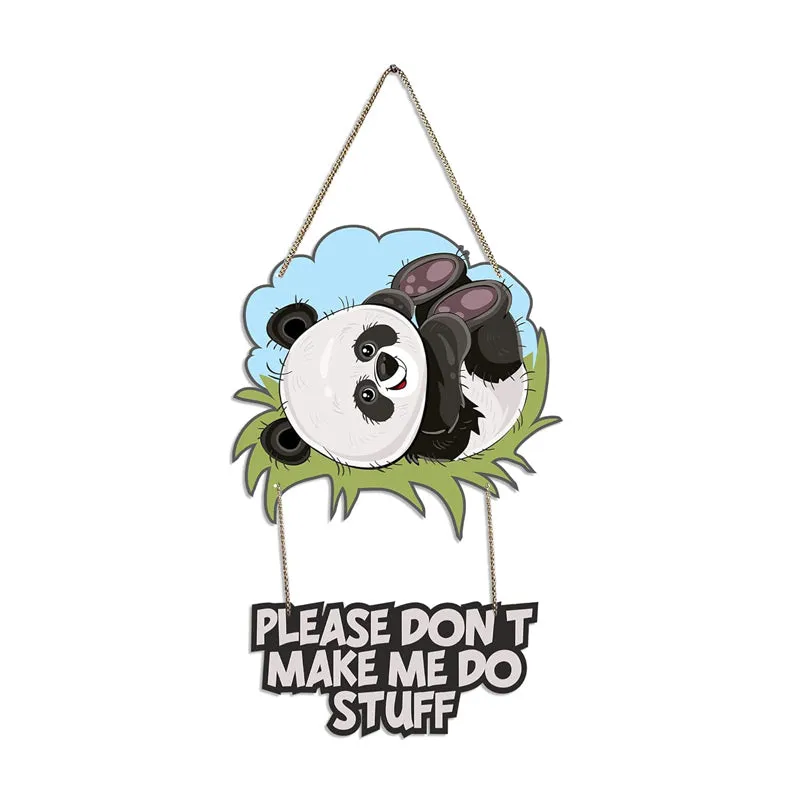 Tired Panda Polyester & MDF Wall Hanging media 5