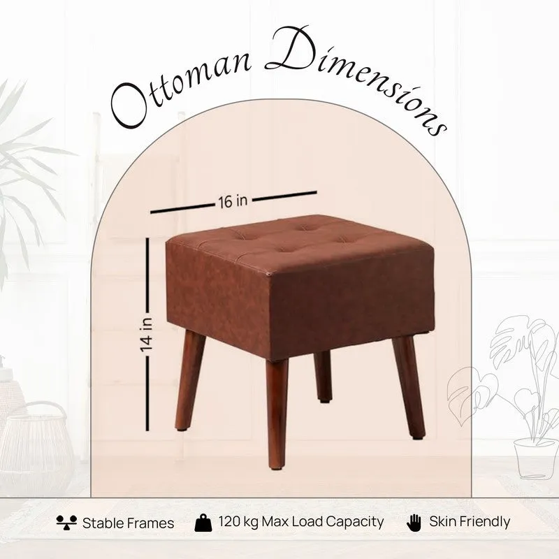 Central Base Ottoman - Brown media 6