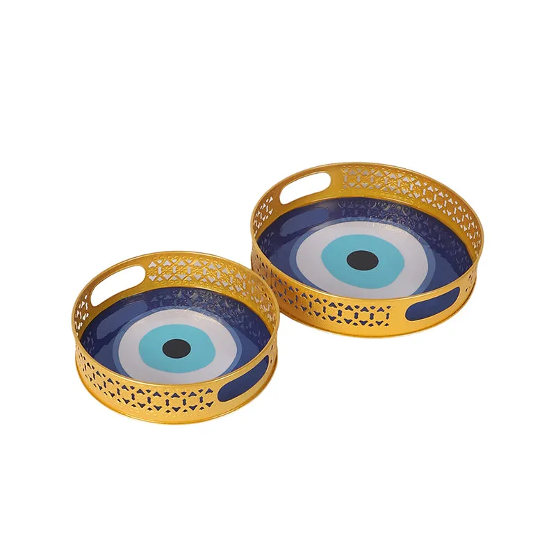 Nazar Noir Iron Serving Tray - Set Of Two media 4