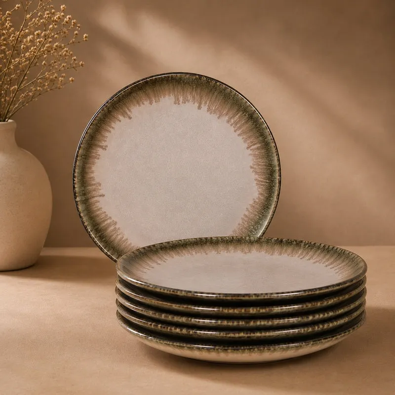 Ceramic Dinner Plates (Pink) - Set Of Six - 2