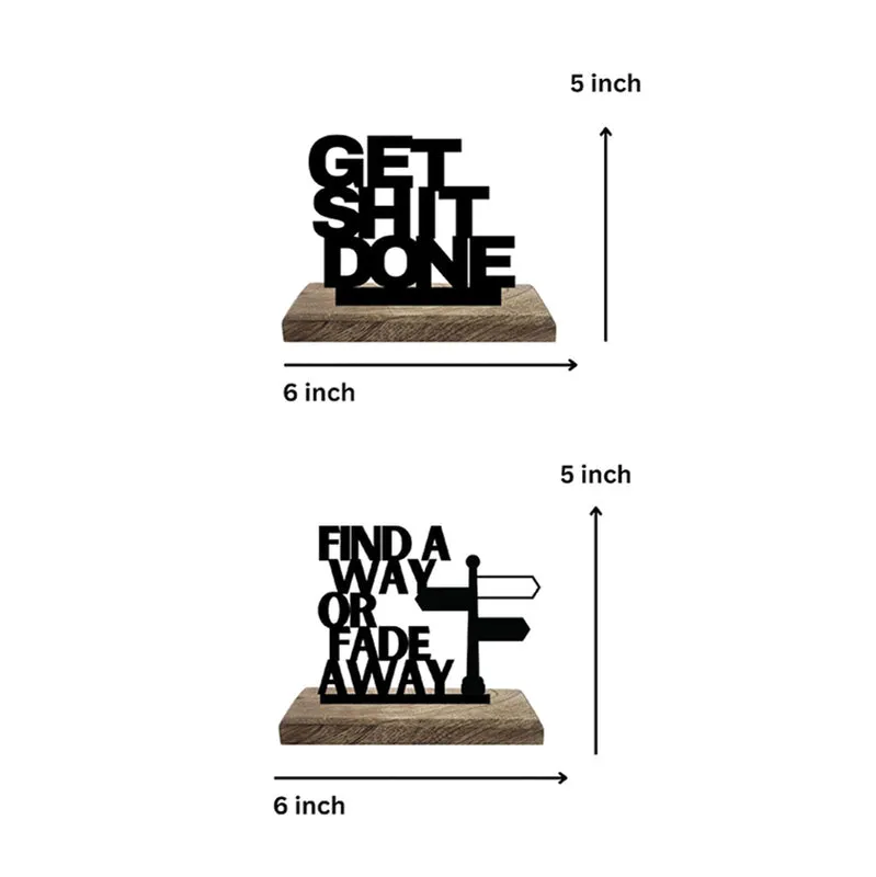 Resolve & Persistence Typography Showpiece - Set Of Two media 7