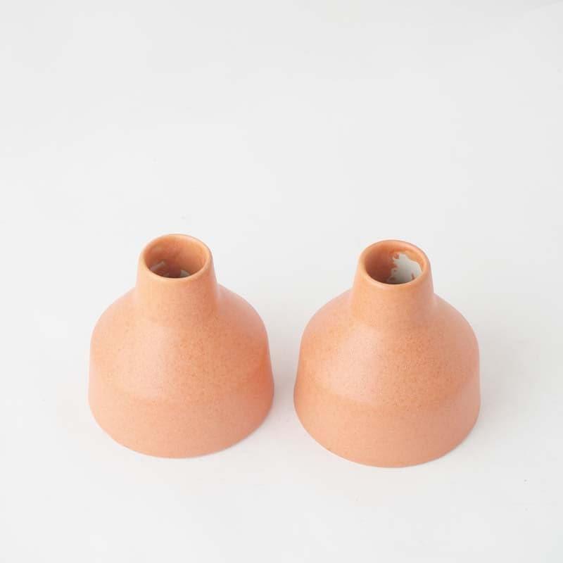 Blush Edge Ceramic Vase - Set Of Two media 4
