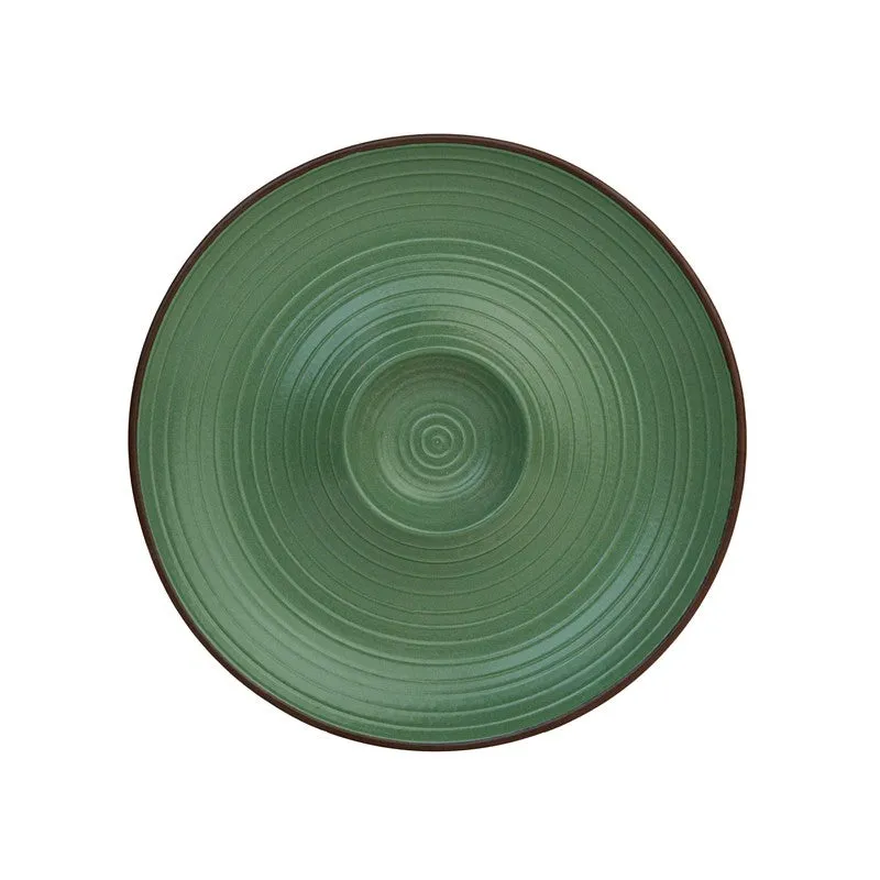 Whimsi Ceramic Chip & Dip Platter - Green media 3