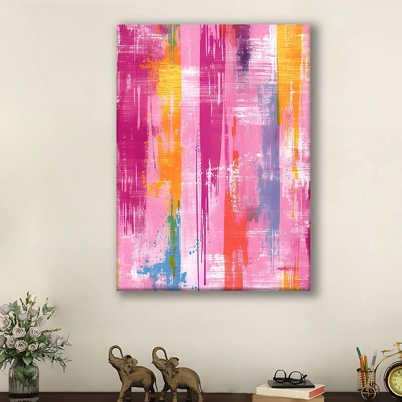 Strokes Of Pink Wall Art media 2