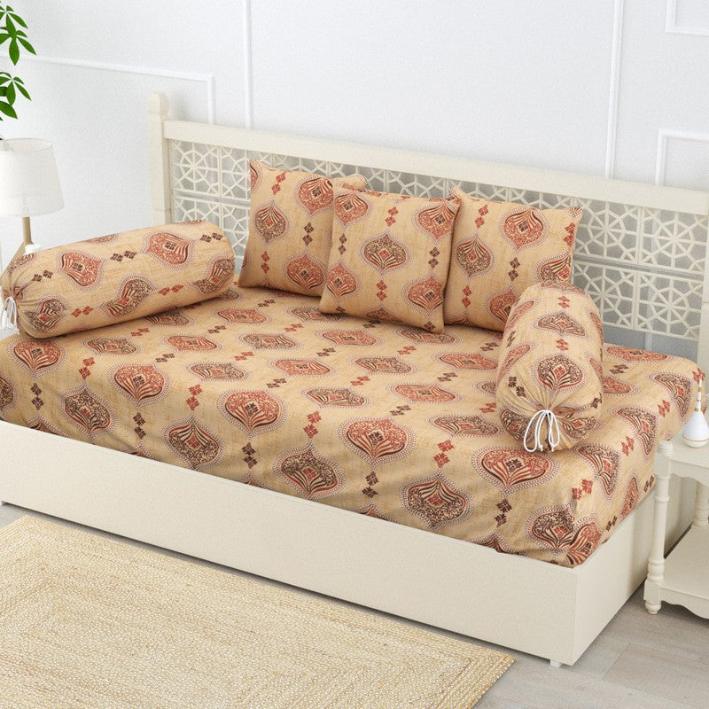 Elaris Ethnic Cotton Diwan Set - Six Piece Set