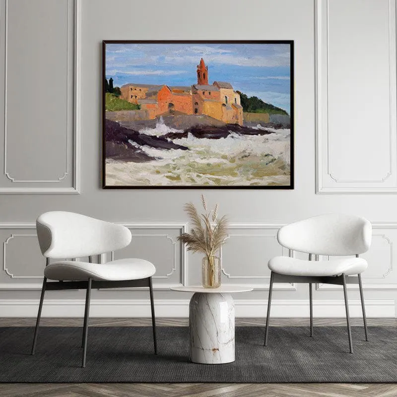 In Genoa Canvas Painting - Black Frame media 5