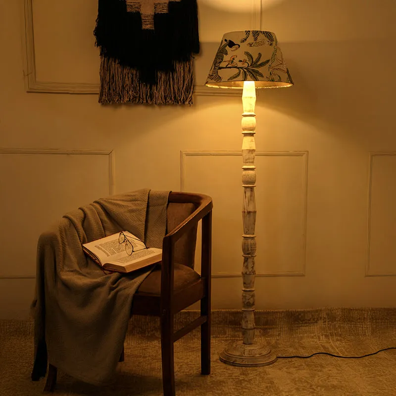 Nocturne Brown Palm Floor Lamp media 1