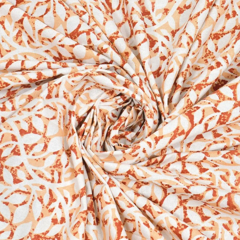 Softra Cotton Bedsheet (Orange) - 240 TC media 6