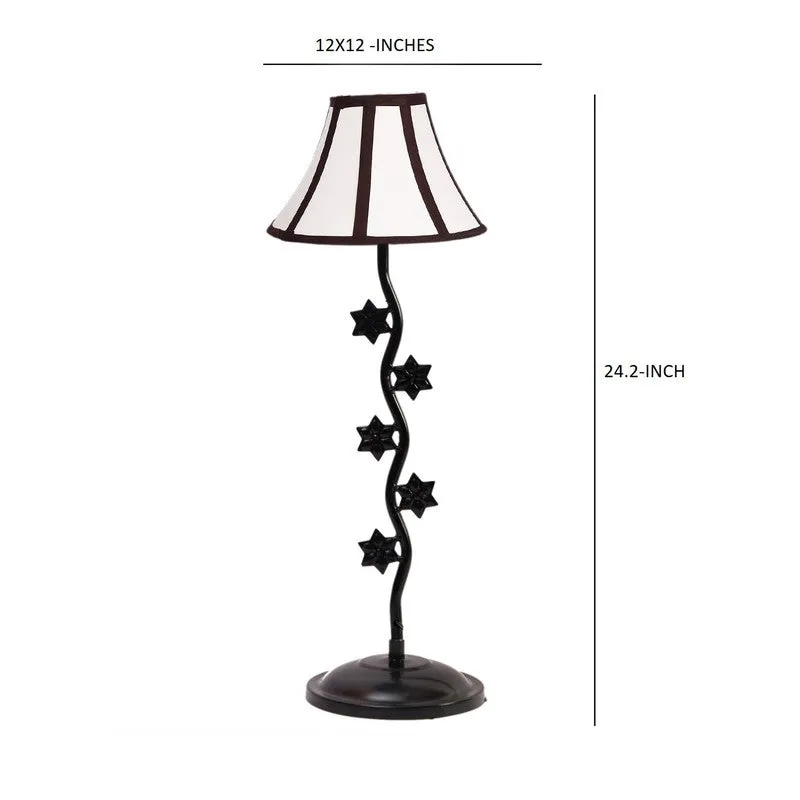 Starviax Cotton Table Lamp With Iron Base - White media 7