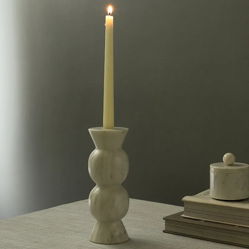 Marmi Light Marble Candle Holder media 5