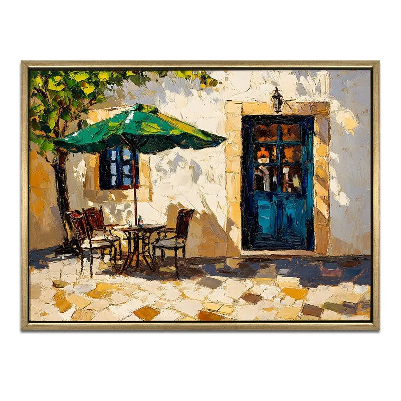 Midday Solitude Canvas Wall Painting With Frame media 3
