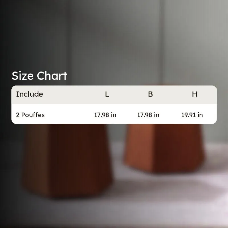 Soft Balance Pouffe (Orange) - Set Of Two media 9