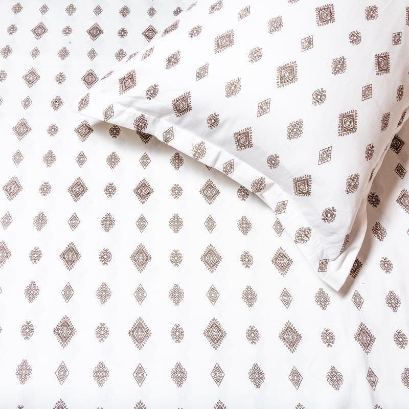 Swayam White Divinity Cotton Bedsheet - 210 TC media 3