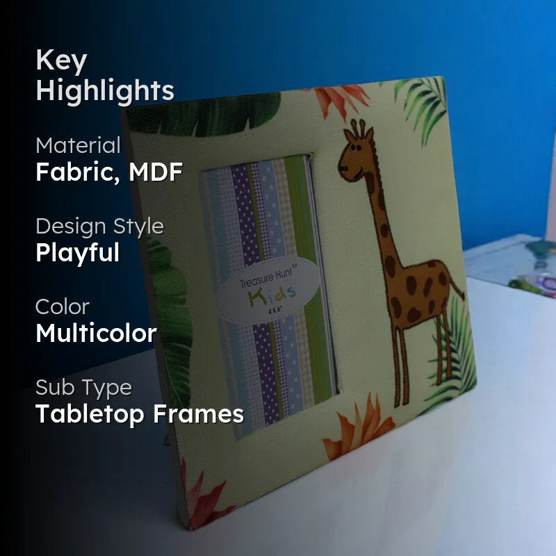 Giraffe Whimsy Fabric & MDF Photo Frame - Zootopia Collection media 2
