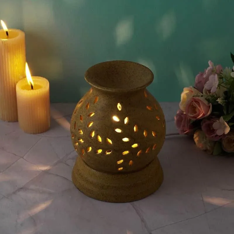 Pot Shaped Oil Diffuser - Brown media 3