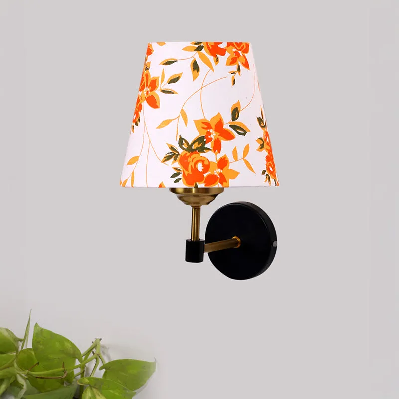 Garden Lights Printed Steel & Cotton Wall Lamp - Orange media 3
