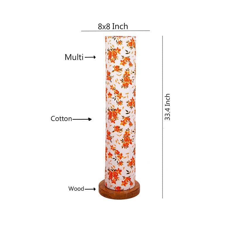 Orange Flora Tower Floor Lamp media 7