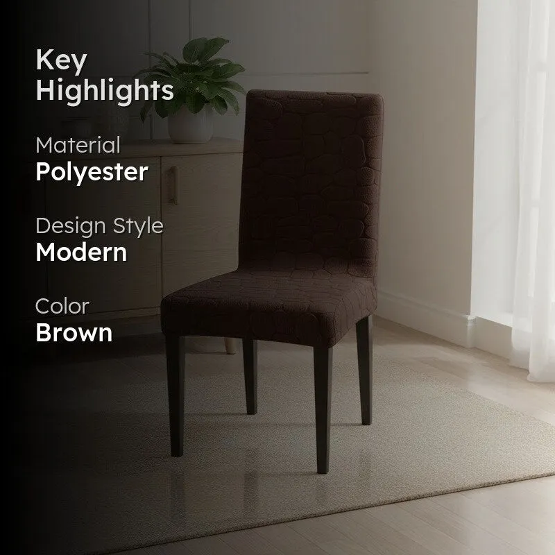 Elvra Classic Chair Cover-Brown media 2