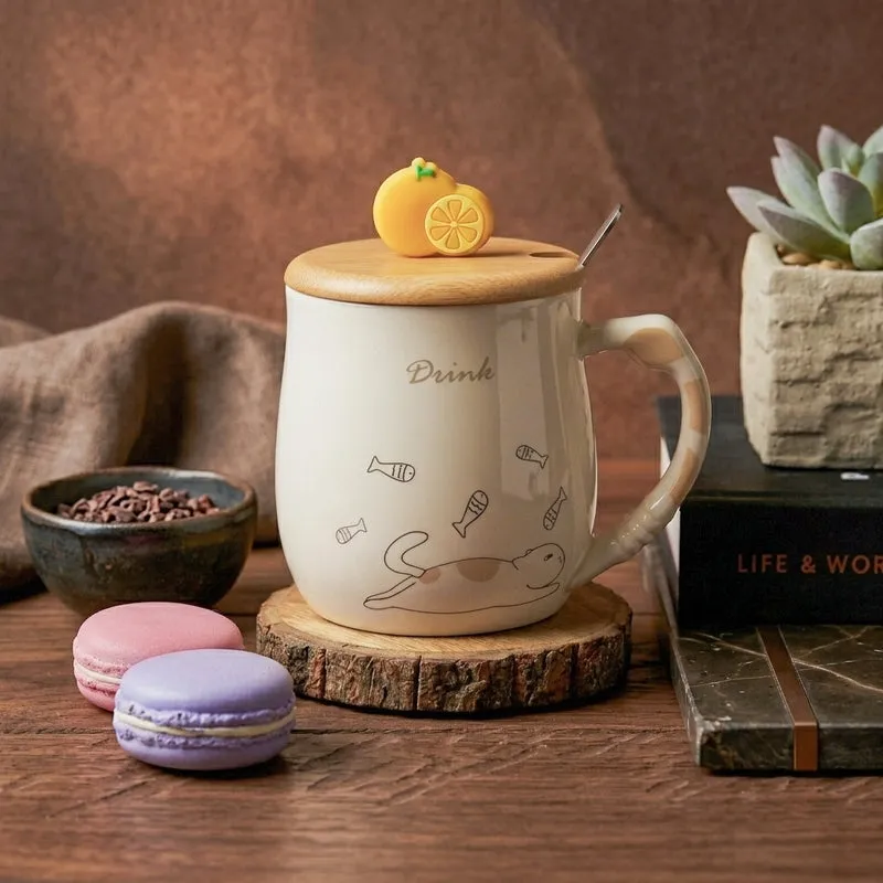 Meow Ceramic Coffee Mug (480 mL) media 4