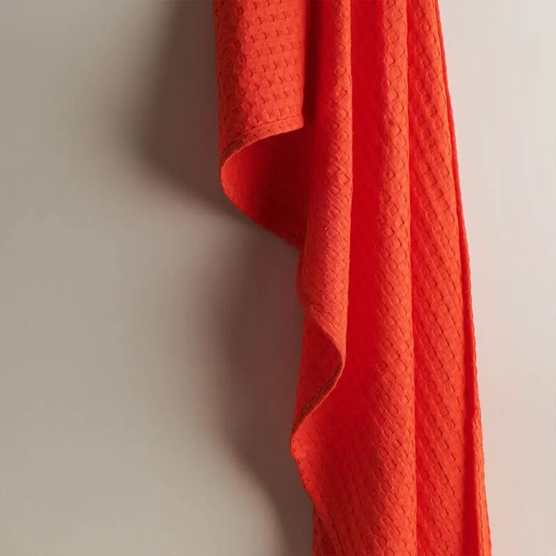 Alyssa Waffle Hand Towel (Red) - Set Of Two media 3