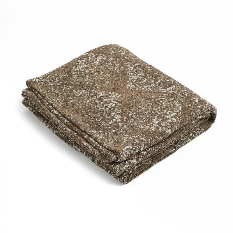 Cozelle Geometric Cotton Throws - Brown media 3