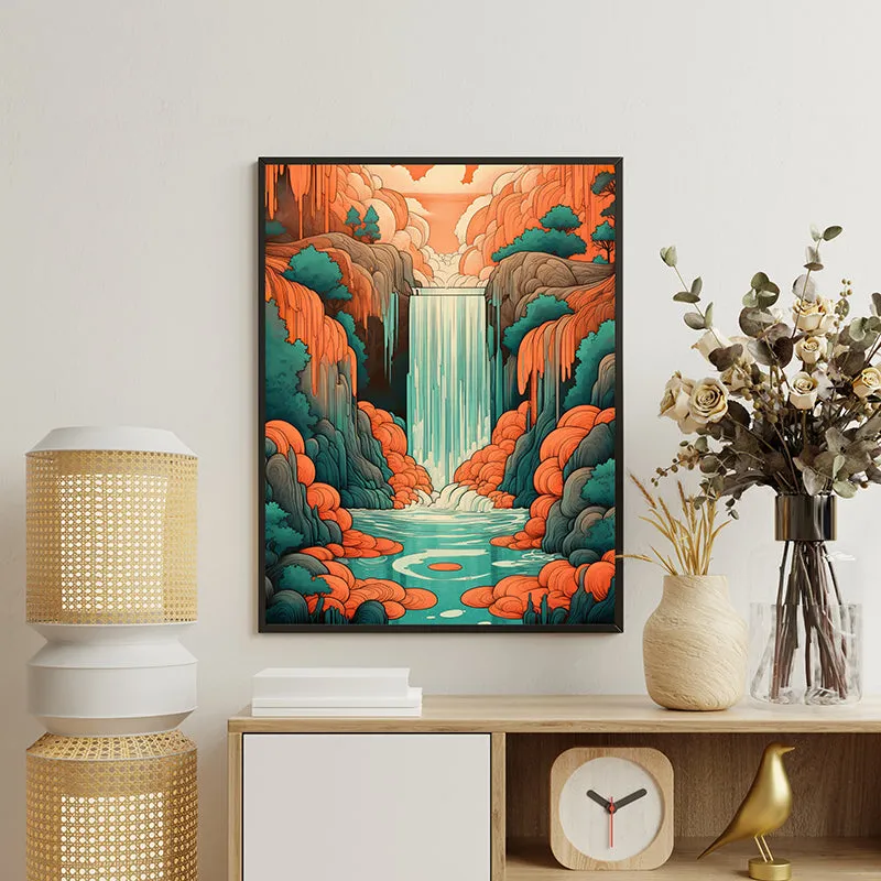 Water Cascade Canvas Wall Art media 3
