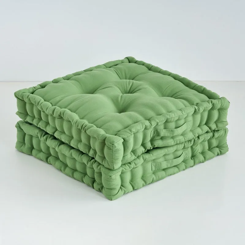 Marlon Floor Cushion (Green) - Set Of Two media 5