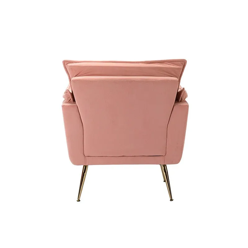 Contura Neem Wood Accent Chair - Pink media 6