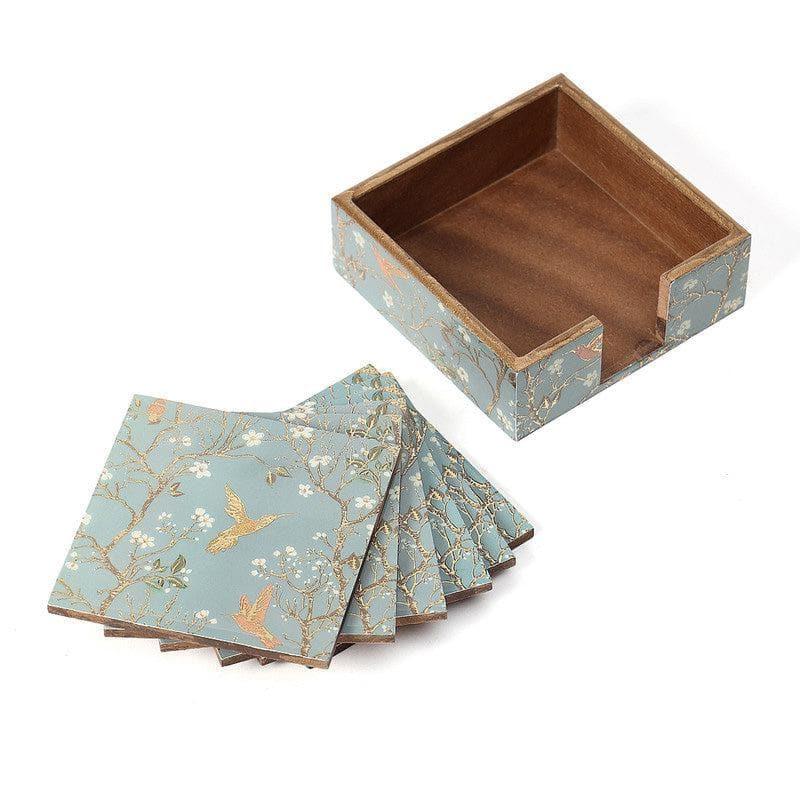 Edith Birdy Coasters (Silver) - Set Of Six media 4