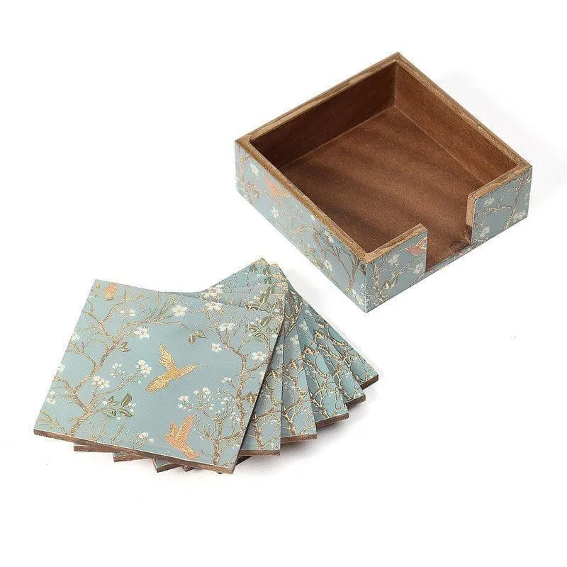Edith Birdy Coasters (Silver) - Set Of Six media 4