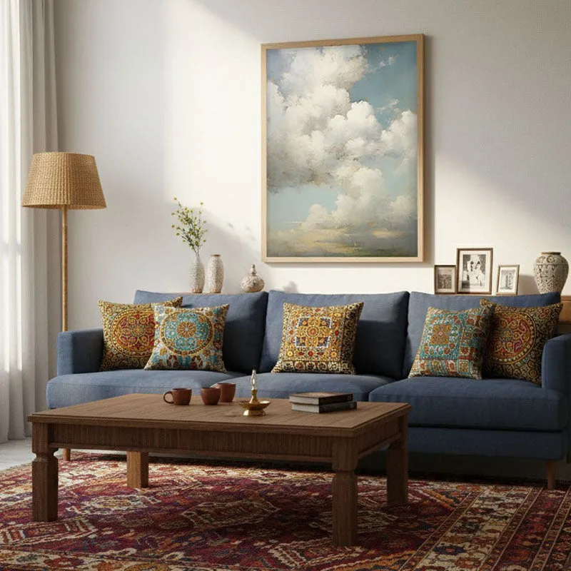 In The Clouds Archival Canvas Wall Art - Natural Brown Frame media 3