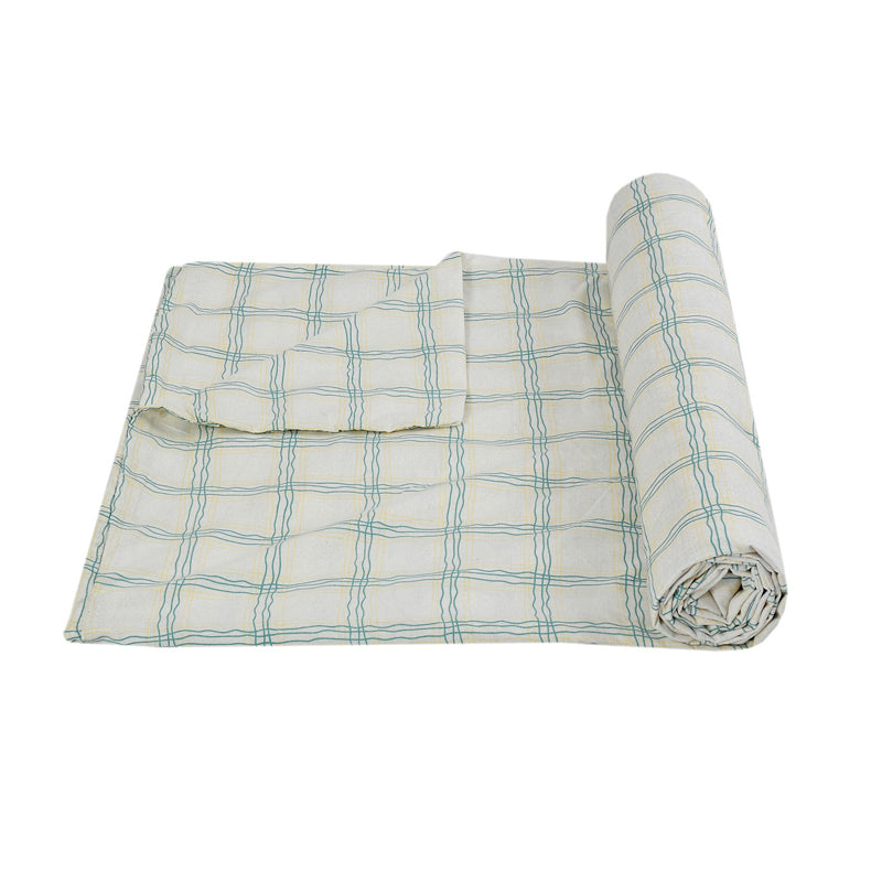 Trellis Tranquility
 Cotton Duvet Cover (Green & White) - 210 TC media 6