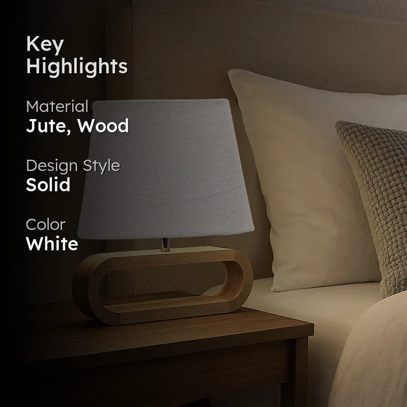 Sienna I Curve Jute Table Lamp - White,Brown media 2