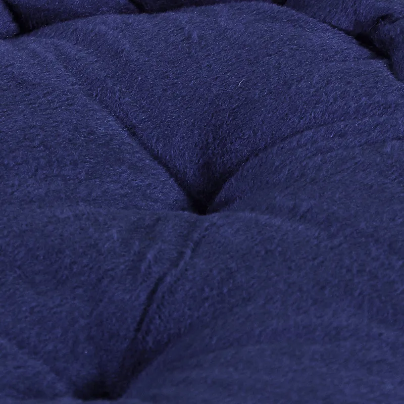 Thera Velvet Floor Cushion (Navy Blue) - Set Of Two media 4