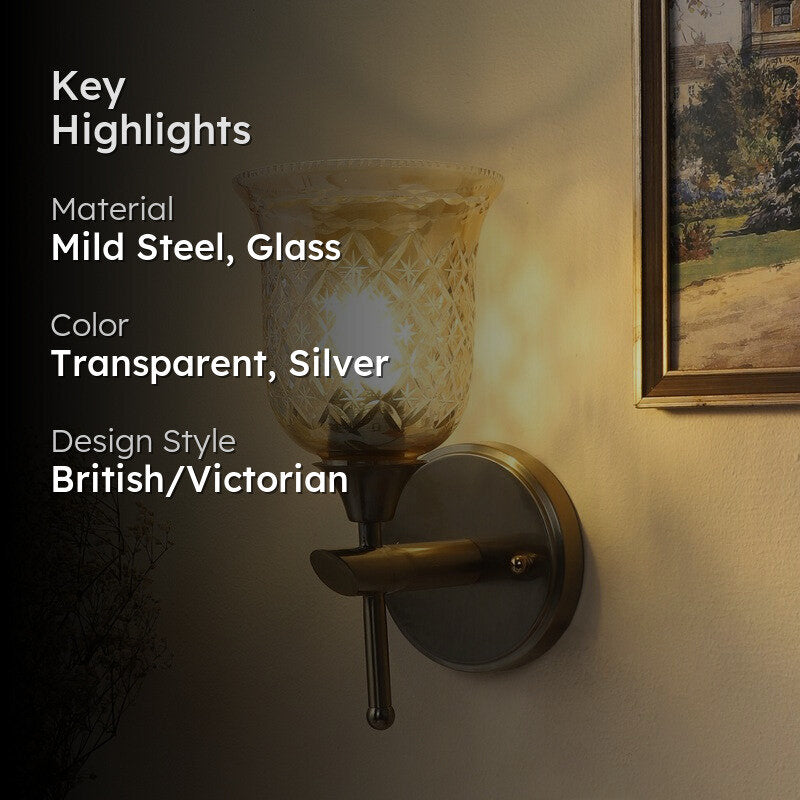Elyra Elegant Glass Wall Lamp media 2