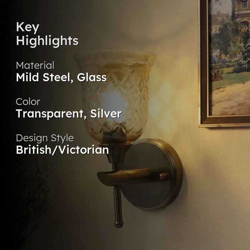 Elyra Elegant Glass Wall Lamp media 2